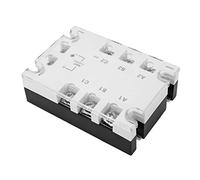 Qudinip Relais Statique triphasé Vitesse de Commutation Rapide sans Bruit pour les Systèmes de Contrôle de Processus Automatiques Haute Performance AC vers AC SSR 90-250VAC 24-480VAC (TSR-10AA-H)