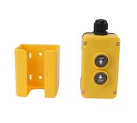 Qudinip Remote Télécommande, Contrôleur de Commutateur 12V DC 2 Bouton avec Dossier de Montage Magnétique pour Dos et Mur pour les Crannes de Vidage Cranes de Soulèvement des