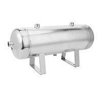 Qudinip Réservoir D'air, Miroir Horizontal 10 L en Acier Inoxydable avec Pression de 1,25 MPa, pour la Production Industrielle, Réservoir Tampon Sous Vide de Stockage D'énergie