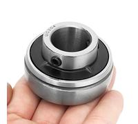 Qudinip Roulement à Billes UC204 en Acier plaqué, Roulement à Insertion Haute Performance pour Machines Agricoles, Diamètre Intérieur 20mm, 1 Pièce