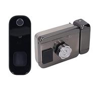 Qudinip Serrure de Porte Intelligente Numérique électronique étanche, pour la sécurité de la Maison, avec Télécommande Wifi et Accès par Digitale