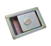 Qudinip Serrure de Porte Latérale de Pompe Hydraulique D'Excavatrice, Acier allié Robuste avec 2 Clés pour Excavatrice, Conception Haut de Gamme avec Mécanisme à Ressort