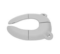 Qudinip Siège de Pot Pliable, Siège D'entraînement de Voyage Compact pour les Tout-petits, Portable, 1 unité, Conception Légère (Grise)