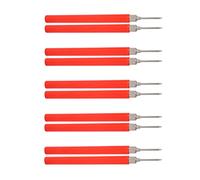 Qudinip Sondes de Test Multimètre J.30015, Aiguilles de Test Durables sans Soudure pour Tester les Circuits de Tension, ABS en Laiton é, Paquet de 10 (Rouge)