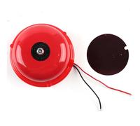 Qudinip Sonnette D'alarme Incendie, 10,2 Cm, 100 DB, Puissance Externe Forte, Bobine électromagnétique en Cuivre Pur, Cloche D'alarme Incendie en Métal pour Installation Murale au (12V)