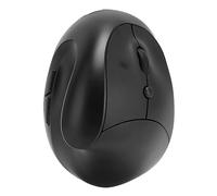 Qudinip Souris Verticale sans Fil, Conception Ergonomique avec 6 Touches pour Une Utilisation au Bureau, Connexion Rechargeable 2.4G (Noire)