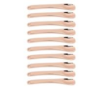 Qudinip Spatule de Massage à la Crème pour les Yeux de 10 Pcs, Petite Cuillère en Métal avec Boule à Rouleau pour Masque Facial Esthétique, Effet de Détumescence et Massage Confortable