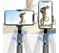 Qudinip Stabilisateur de Téléphone Vlogging avec Trépied dissimulé, Bâton D'équilibre en Alliage D'aluminium Anti-secousse pour Selfies et Vidéos, Durable et Léger (Noir 0,75 m/29,5 Pouces)