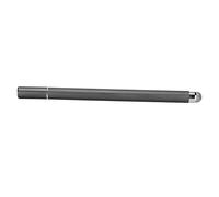 Qudinip Stylet 2 en 1 Stylet Tactile Haute sensibilité pour Tablettes, Dessin et écriture, Alliage D'aluminium, Longueur 143 Mm (Noir)