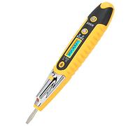 Qudinip Stylo électrique de Haute Précision avec Affichage Numérique pour Détecter le Courant AC DC 12-250 V, Alliage Vanadium- Durable, Voyant LED, Conception Ergonomique