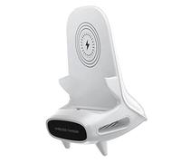 Qudinip Support de Chargement sans Fil, Conception Mains Libres, Station de Charge Rapide 15 W pour Tablettes et Téléphones, adapté à la Chambre et au Salon, Matériau ABS (Magnétique)