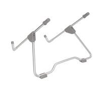 Qudinip Support de Tablette Réglable Pliable pour Bureau, Angle de Vision Confortable, en Alliage D'aluminium Durable, 1 unité (Gris argenté)
