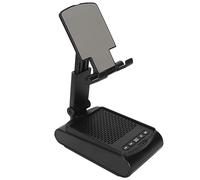 Qudinip Support de Téléphone Portable Haut-Parleur sans Fil Support Réglable pour Appels Vidéo Mains Libres et Plaisir de la Musique Matériau ABS 139x80x58mm