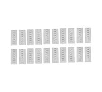 Qudinip Support Plat en Acier galvanisé 20 Pièces, Plaques de Réparation en Métal Haute Résistance pour Assembler des Rails Linéaires, Connecteurs Durables Résistants à la Flexion
