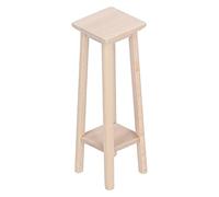 Qudinip Tabouret en Bois pour Maison de Poupée 1:12, Meubles Miniatures pour Scènes Créatives, Accessoire de Design Mignon, Idéal pour Les Amateurs de Maison de Poupée, Haute qualité (Tabouret Haut