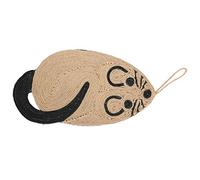 Qudinip Tapis à Gratter pour Chat pour Un Jeu Amusant et Sain - Jouet Confortable en Forme de Souris pour Chat - Matériau en Sisal Naturel, 42 Cm, 1 unité