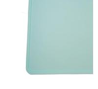Qudinip Tapis d'alimentation Antidérapant Imperméable en Silicone pour Animaux de Compagnie pour Chiens Chats Enfants 1 X Silicone Souple et Flexible (Bleu Clair)
