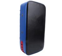 Qudinip Tapis de Frappe de Boxe, Bouclier de Frappe Résistant aux Chocs, Confortable pour L'entraînement des Coups de Pied, Cuir PU de Haute qualité 39cm X 19.3cm (Noir Bleu)