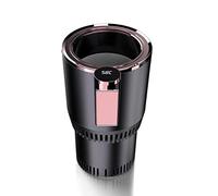 Qudinip Tasse de Réchauffeur de Refroidisseur de Voiture, 2 en 1 Voiture de Chauffage de Voiture, Tasse de Refroidissement, Réchauffeur Plus Frais pour les Boissons avec une Température (Or violet)