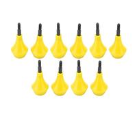 Qudinip Tête de Flèche de Tir à l'arc 10 Pièces, Pointes de Flèche de sécurité à Visser en Nylon pour la Pratique du Jeu de Chasse, avec Filetage Universel pour Enfants Adultes (Jaune)