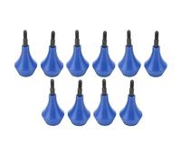 Qudinip Tête de Flèche de Tir à l'arc 10 Pièces, Pointes de Flèche de sécurité à Visser en Nylon pour la Pratique du Jeu de Chasse, avec Filetage Universel pour Enfants Adultes (Bleue)