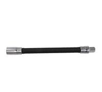 Qudinip Tige D'extension de rbre Flexible et Réglable pour Utilisation en Usine et en Atelier, Acier à Outils Noir 1 Pièce (1/2)
