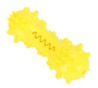 Qudinip Tige Molaire pour Animaux de Compagnie, Bâton à Mâcher Durable pour Chien, Jouet pour Le Nettoyage des Dents et Le Temps de Jeu, Matériau TPR de Couleur Vive, 18x6x6cm (Jaune)