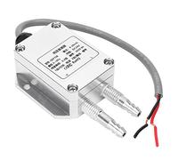 Qudinip Transmetteur de Pression du Vent de Haute Précision avec Composant Microélectronique pour Applications Industrielles en Alliage D'aluminium argenté 1 unité (0,1Kpa)