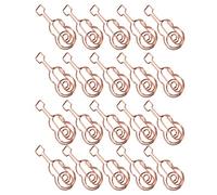 Qudinip Trombones Amusants Pinces en Fer Légères pour la Classification des Documents Parfaits pour le Bureau et la Maison 20 Pièces