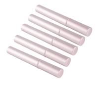 Qudinip Tubes de Mascara Vides en or Rose, 5 Pièces, avec Brosse Douce pour Teinte de Cils et de Sourcils, Récipient en Métal pour Maquillage DIY