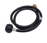 Qudinip Tuyau D'extension de Gaz de Carburant, Adaptateur de 0,5 Kg à 9 Kg avec Raccord en Laiton Massif, Haute Pression 350 Psi pour Barbecue Portable, Poêle, Chauffage RV (6FT)