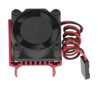 Qudinip Ventilateur de Refroidissement de Moteur RC, Dissipateur Thermique Durable en Alliage D'aluminium pour Voiture Télécommandée 1/18 (Rouge)
