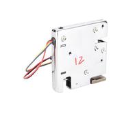 Qudinip Verrou électrique avec Ressort Solénoïde Durable pour un Verrouillage sécurisé des Armoires et des Tiroirs - 1 unité (12 V avec interrupteur détecteur)