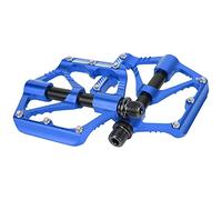 Qudinip Wake Pédale de Roulement de Vélo en Alliage D'aluminium Durable 3 Pédales de Roulement pour Vélos de Montagne et de Route 11,6 X 9,3 X 1,7 Cm (Bleue)
