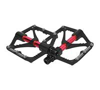 Qudinip Wake Pédale de Roulement de Vélo en Alliage D'aluminium Durable 3 Pédales de Roulement pour Vélos de Montagne et de Route 11,6 X 9,3 X 1,7 Cm (Noire)