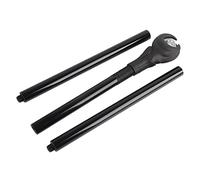 Qudinip Wizard Wizard LED Wizard Wand, 55,1 Pouces Sceptre de Sorcellerie Luxueux avec Une Lumière Statique Clignotante, Une Brillante pour Halloween Cosplay Party Role Playing (Orange)