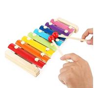 Qudinip Xylophone 8 Notes pour Enfants, Jouet à Percussion Arc-en-Ciel