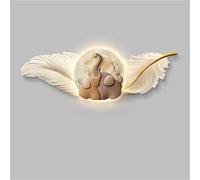 qudkdhs Décoration Murale Imitation 3D, Art Mural Moderne, Peinture décorative LED en Relief, Sculptures murales Lumineuses, Tableau Mural à Brancher pour Chambre, entrée (L, 150 x 50 cm)