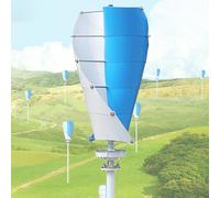 qudkdhs Éolienne 20 000 W à 10 pales - Alimentation Hors réseau pour Bateau, Caravane, Camping-Car, sécurité, éclairage, Hangar, cabane, cabane en rondins, Ferme, écuries, etc., 20 000 W - 24 V
