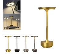 Qudkdhs Lampe Sans Fil Sherum Ecolume - Lampe de Table Tactile Yifare Vueeze Gold