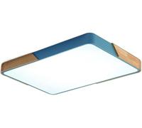 qudkdhs Plafonnier LED carré à intensité Variable, luminaire encastré Moderne pour Bureau, Salon, Cuisine, entrée, Salle à Manger (Bleu, 65 cm)