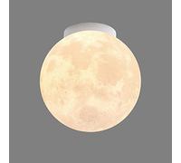 qudkdhs Plafonnier Nordique en Forme de Globe Semi-encastré, luminaire Minimaliste en Forme de Lune 3D, idéal pour Un Salon, Une Chambre ou Un Couloir.