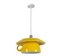 qudkdhs Suspensions en céramique en Forme de Tasse à café, luminaires Suspendus pour îlot de Cuisine, plafonniers Modernes de 14,5 cm, luminaires Nordiques pour comptoir, Bar et Couloir.