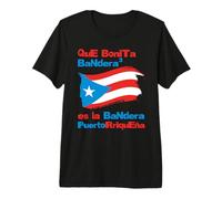 Qué Bonita Bandera Puerto Rico Pride Design T-Shirt Haut de Gamme