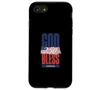 Que Dieu bénisse l'Amérique 250e Anniversaire de l'indépendance Coque pour iPhone SE (2020) / 7/8