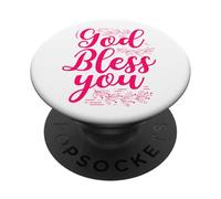 Que Dieu Vous bénisse, chrétien inspirant PopSockets PopGrip Adhésif