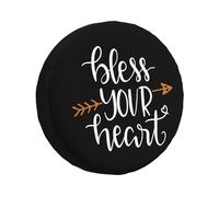 Que Dieu Vous Bénisse Housse Roue De Secours Résistant À La Saleté Housse Pneu De Rechange Durable Housse pour Roue Pneu Universelle pour Voiture SUV Camion 14inch