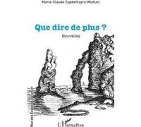 Que dire de plus ? Nouvelles - Marie-Claude Capdeillayre-Miollan - L'harmattan - broché - Nouvelles