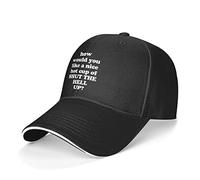 Que Diriez-Vous d'une Bonne Tasse De « Ferme Ta Gueule » ? Unisexe Casquette Baseball Respirantes Casquette Trucker Séchage Rapide Trucker Cap for Extérieur Cheval Golf