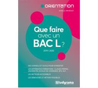 Que faire avec un bac L ? 2019-2020 - Isabelle Grugeaux - Studyrama Eds - broché - Guide